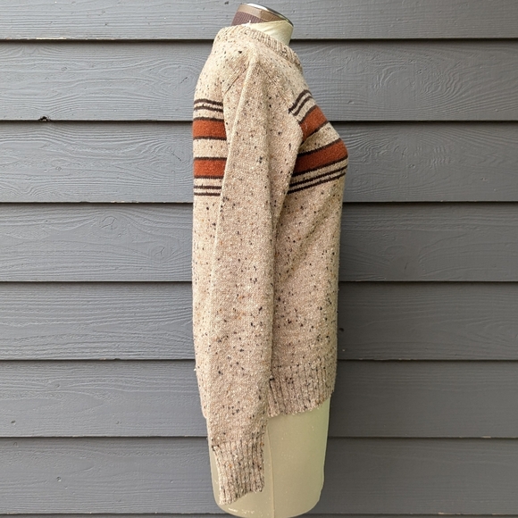 vintage 1970's 1980's CREWNECK PULLOVER SWEATER - Picture 3 of 8